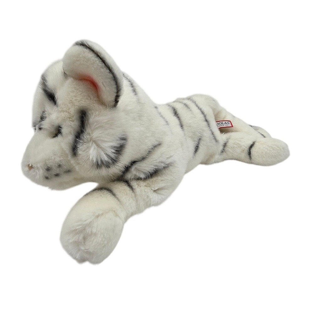 Douglas Cuddle Toy White Tiger Cub Plush Stuffed Animal Floppy abt 20 Inch - Picture 4 of 13